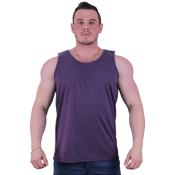 Regata Clássica Masculina MXD Conceito Mescla Roxo