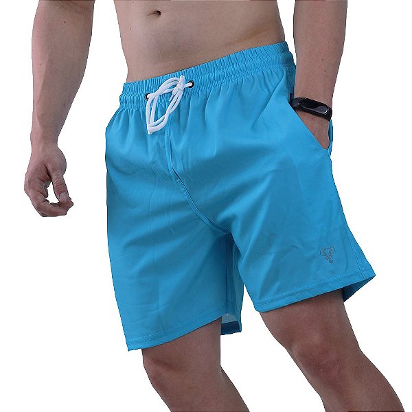 Shorts Tactel Masculino Marphim Azul Céu