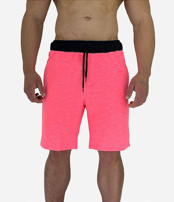 Bermuda moletom cheap rosa