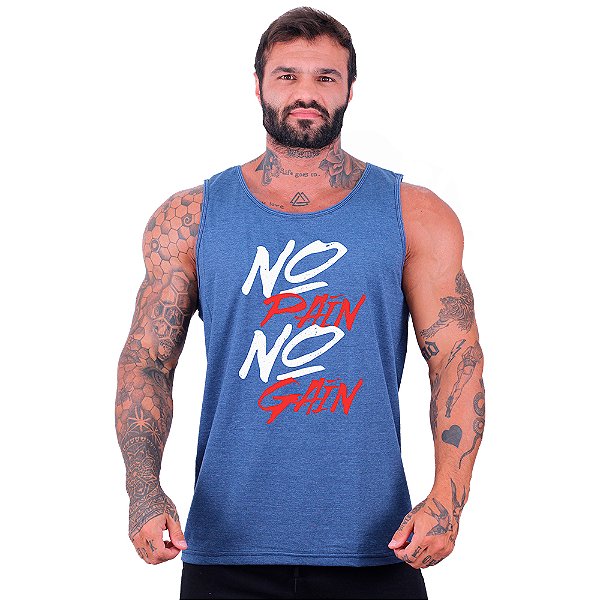 Regata Clássica Tradicional Masculina MXD Conceito No Pain No Gain