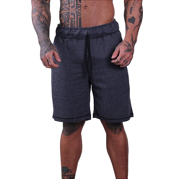 Bermuda Moletom MXD Conceito Cinza Escuro