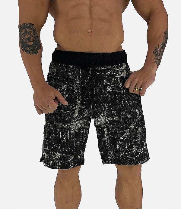 Bermuda Moletom MXD Conceito Marmorizado