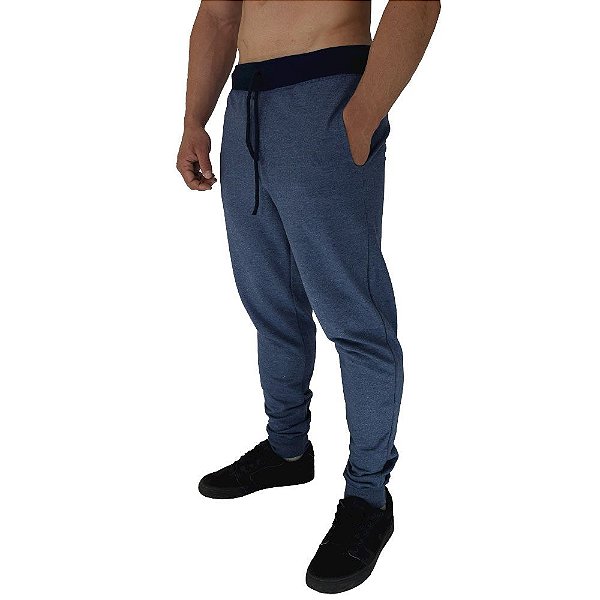 Calça MXD Conceito Moletom Mescla Azul