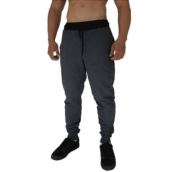 Calça MXD Conceito Moletom Mescla Preto
