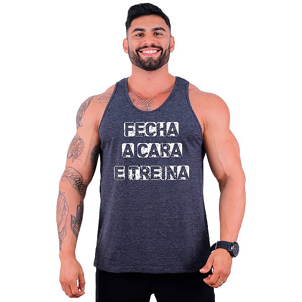 Regata Cavada Masculina MXD Conceito Fecha A Cara E Treina