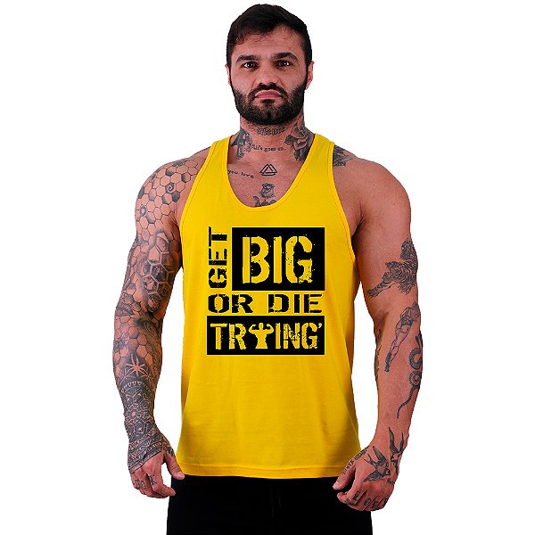 Regata Cavada Masculina MXD Conceito Get Big Or Die Traing