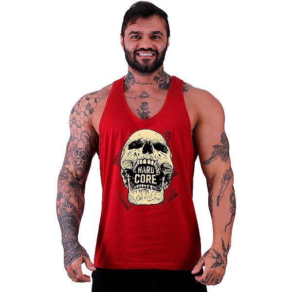Regata Cavada Masculina MXD Conceito Hardcore Skull