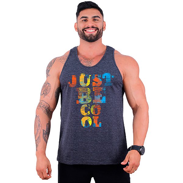 Regata Cavada Masculina MXD Conceito Just Be Cool Apenas Seja Legal