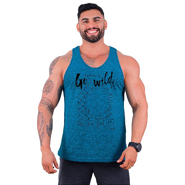 Regata Cavada Masculina MXD Conceito Go Wild Enloquecer