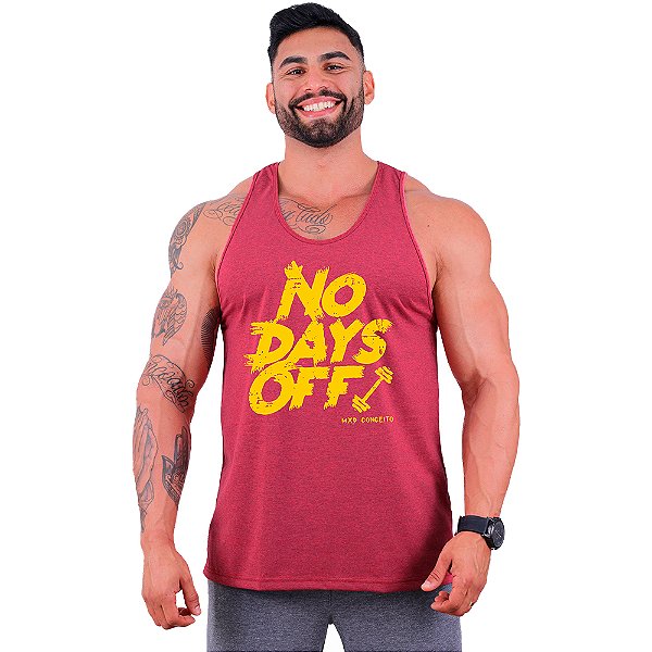 Regata Cavada Masculina MXD Conceito No Days Off Sem Dias De Descanso