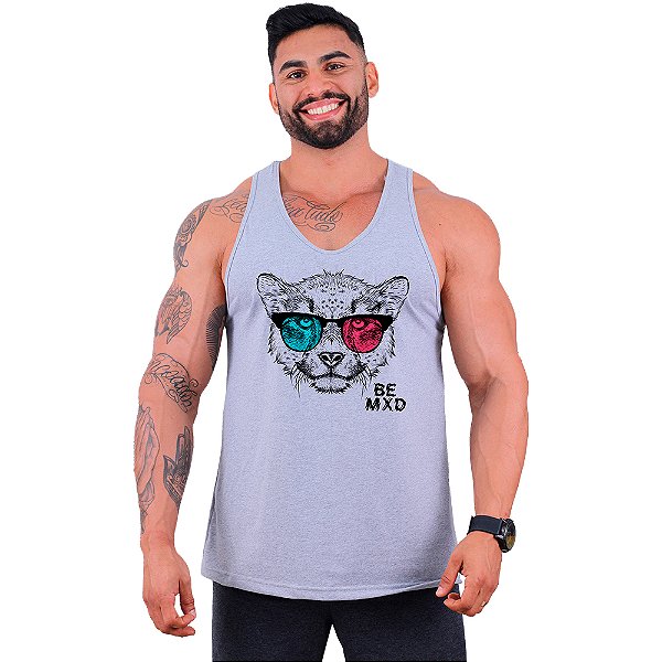 Regata Cavada Masculina MXD Conceito Felino 3D Óculos