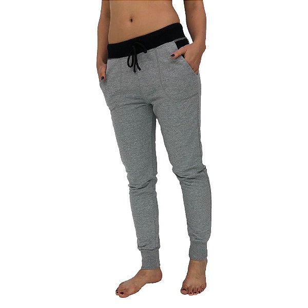 Calça Feminina Moletom MXD Conceito Mescla Tradicional