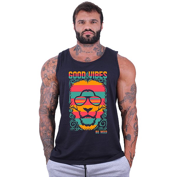 Regata Clássica Tradicional Masculina MXD Conceito Good Vibe Lion