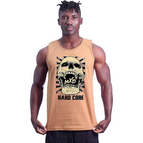 Regata Clássica Tradicional Masculina MXD Conceito Hardcore Skull