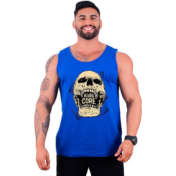 Regata Clássica Tradicional Masculina MXD Conceito Hardcore Skull