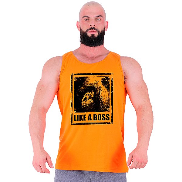 Regata Clássica Tradicional Masculina MXD Conceito Monkey Like A Boss