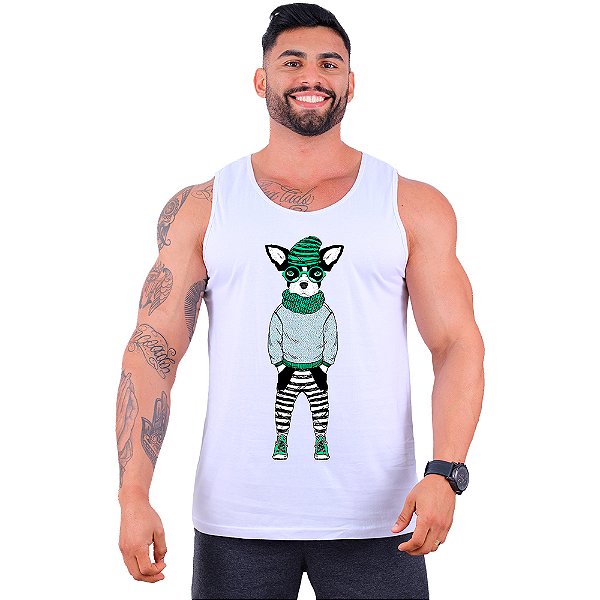 Regata Clássica Tradicional Masculina MXD Conceito Stylish Dog