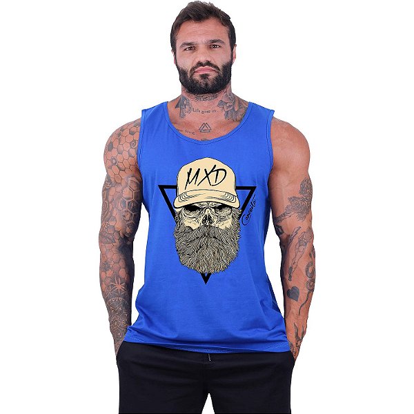 Regata Clássica Tradicional Masculina MXD Conceito Caveira Lenhador