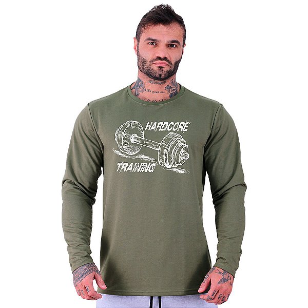 Camiseta Manga Longa Moletinho MXD Conceito HardCore Training