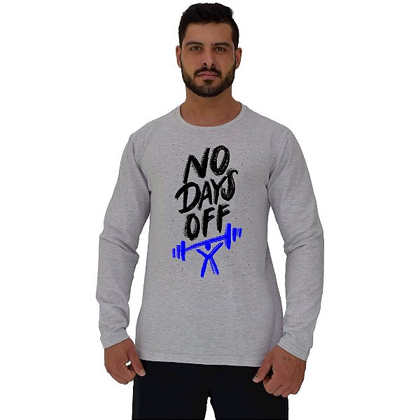 Camiseta Manga Longa Moletinho MXD Conceito No Days Off