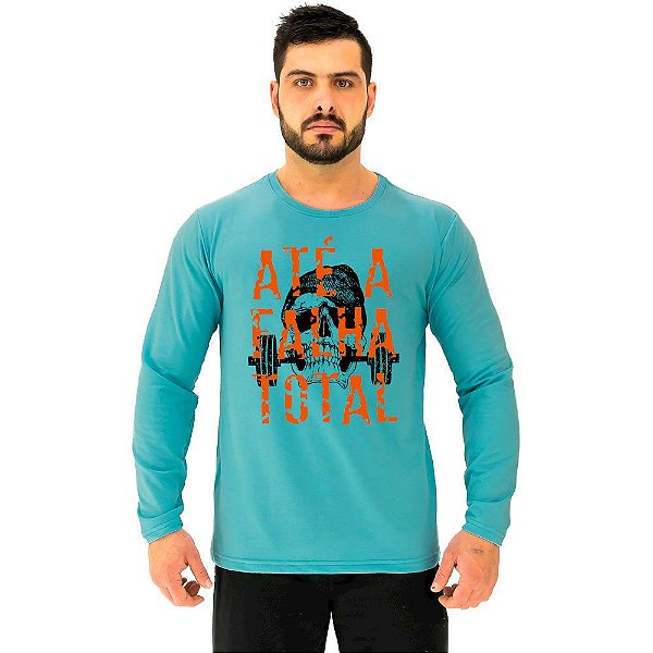 Camiseta Manga Longa Moletinho MXD Conceito Até A Falha Total