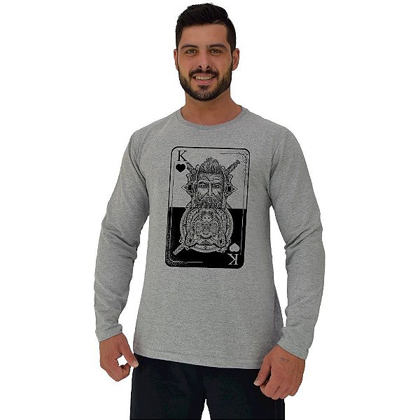 Camiseta Manga Longa Moletinho MXD Conceito King Of Swords