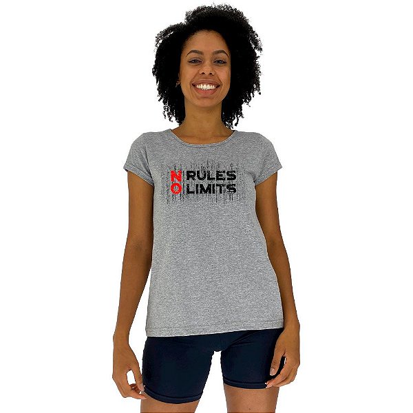 Camiseta Babylook Feminina MXD Conceito Sem Regras Sem Limites