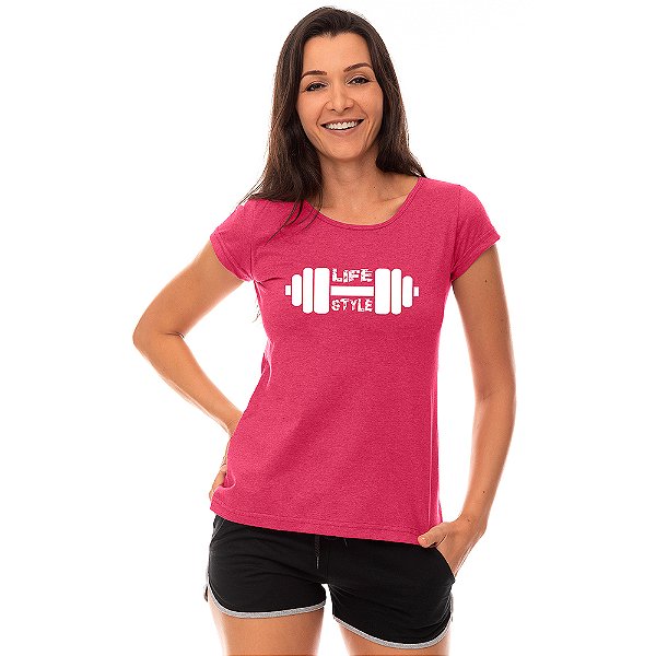 Camiseta Babylook Feminina MXD Conceito Life Style Treine com Estilo
