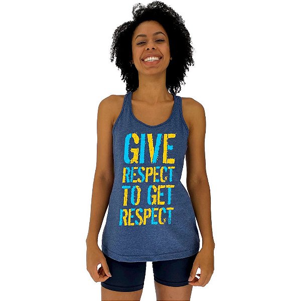 Regata Feminina Recorte Nadador MXD Conceito Give Respect
