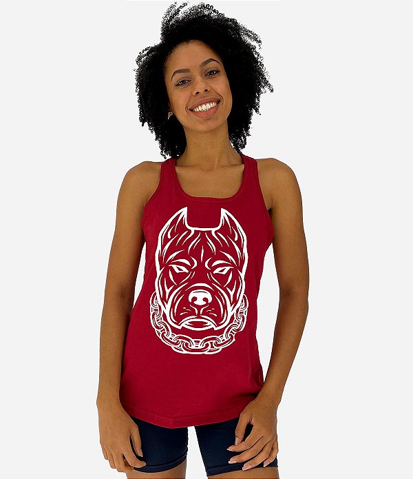 Regata Feminina Recorte Nadador MXD Conceito Pitbull Gangster