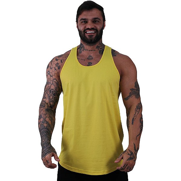 Regata Longline Masculina MXD Conceito Amarela