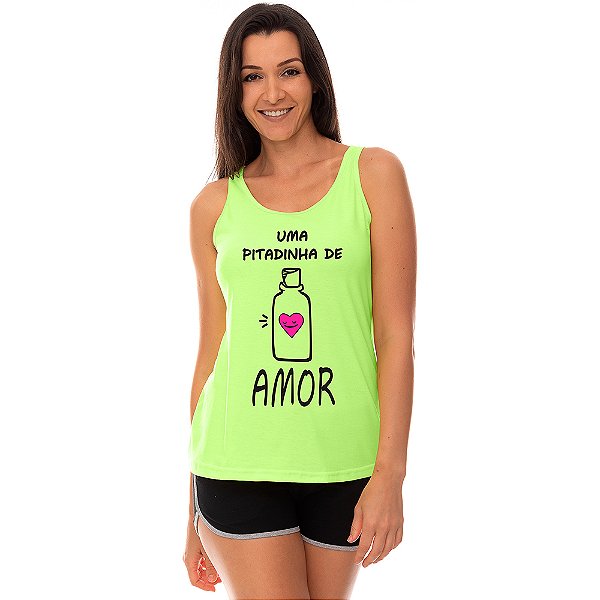 Regata Feminina Recorte Nadador MXD Conceito Uma Pitadinha De Amor