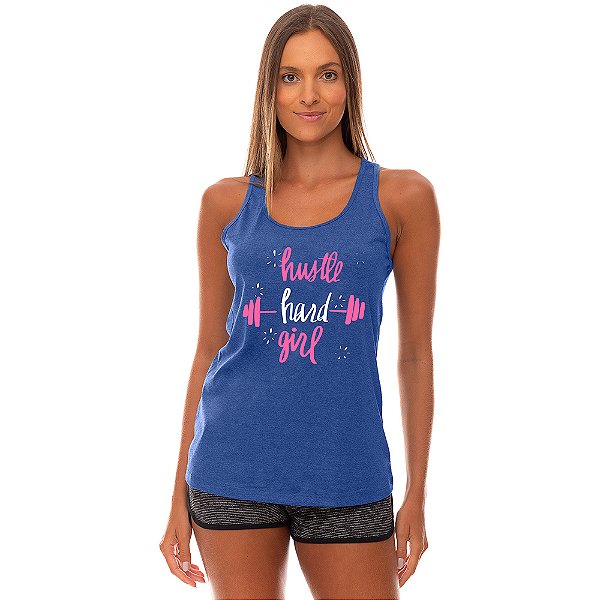 Regata Feminina Recorte Nadador MXD Conceito Hustle Hard Girl