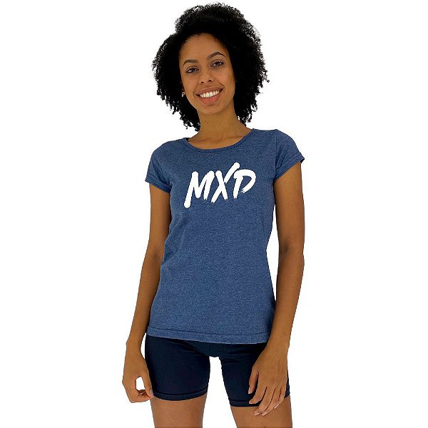 Camiseta Babylook Feminina MXD Conceito Logo MXD Treine Com Estilo
