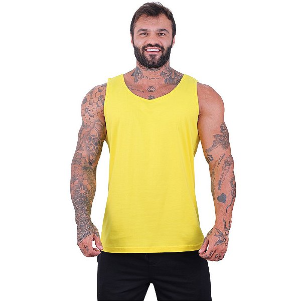 Regata Clássica Masculina MXD Conceito Amarelo