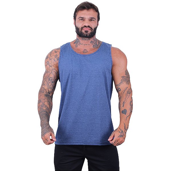 Regata Clássica Masculina MXD Conceito Mescla Marinho