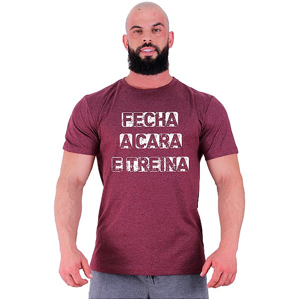 Camiseta Tradicional Manga Curta MXD Conceito Fecha A Cara E Treina