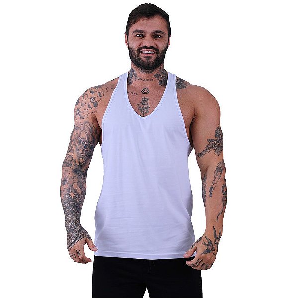 Regata Cavada Masculina MXD Conceito Branca