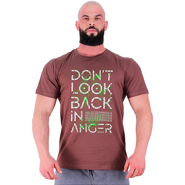 Camiseta Tradicional Masculina Manga Curta MXD Conceito Don't Look Back Não Olhe Para Trás