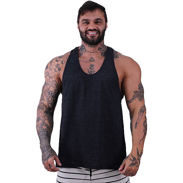 Regata Cavada Masculina MXD Conceito Grafite