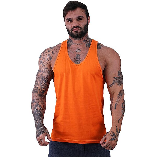 Regata Cavada Masculina MXD Conceito Laranja