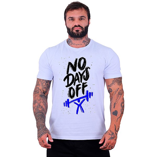 Camiseta Tradicional Masculina Manga Curta MXD Conceito No Days Off