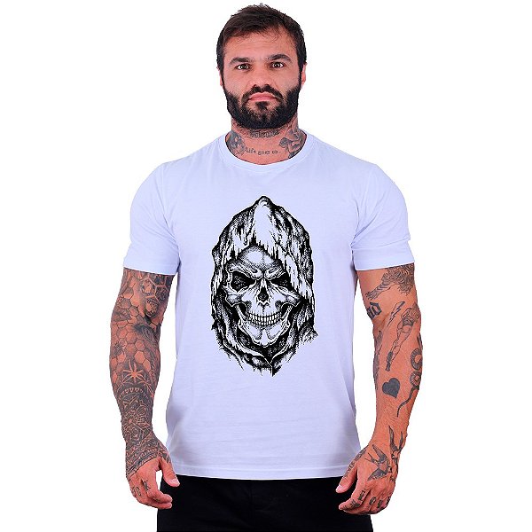 Camiseta Tradicional Manga Curta MXD Conceito Dead Skull