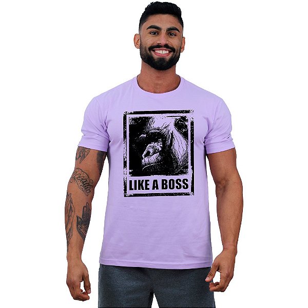 Camiseta Tradicional Manga Curta MXD Conceito Macaco Like A Boss