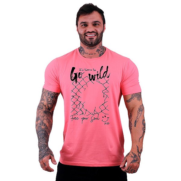 Camiseta Tradicional Masculina Manga Curta MXD Conceito Go Wild