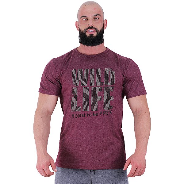 Camiseta Tradicional Masculina Manga Curta MXD Conceito Wild Life