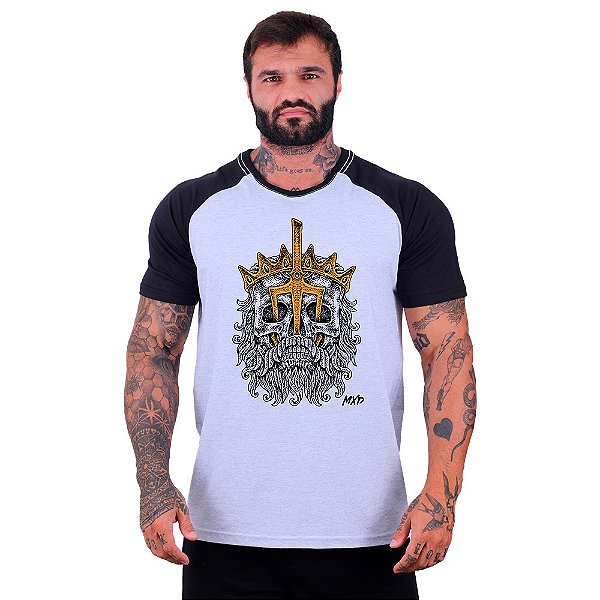 Camiseta Tradicional Manga Curta MXD Conceito Poseidon Rei Dos Mares