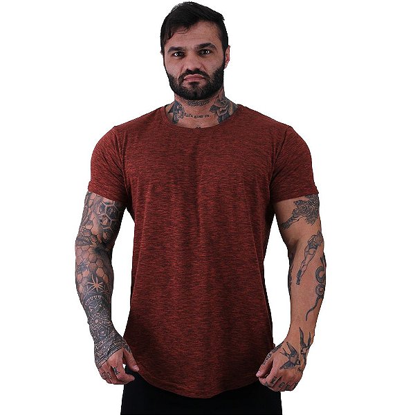 Camiseta Longline Masculina MXD Conceito Nuno Marrom