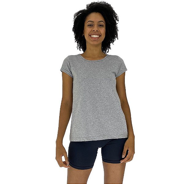 Camiseta Babylook Feminina MXD Conceito Mescla Tradicional
