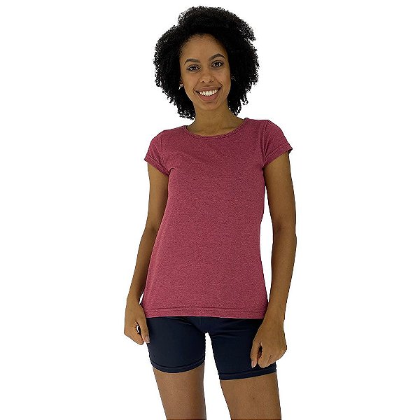 Camiseta Babylook Feminina MXD Conceito Mescla Vermelho